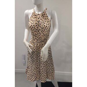 KATE SPADE Women’s Beige Dots Halter Neck Fit & Flare Dress – Size 8